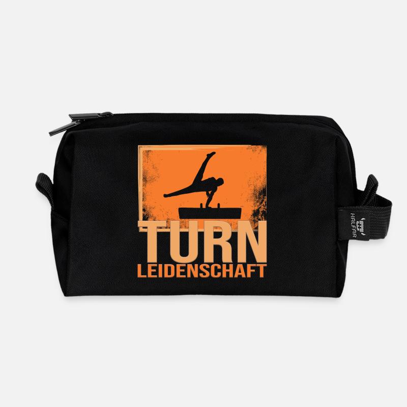 Turn Leidenschaft - Recycelte Kulturtasche - Schwarz