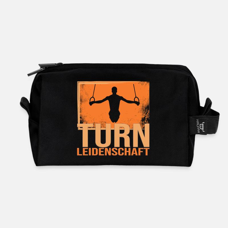 Turn Leidenschaft - Recycelte Kulturtasche - Schwarz