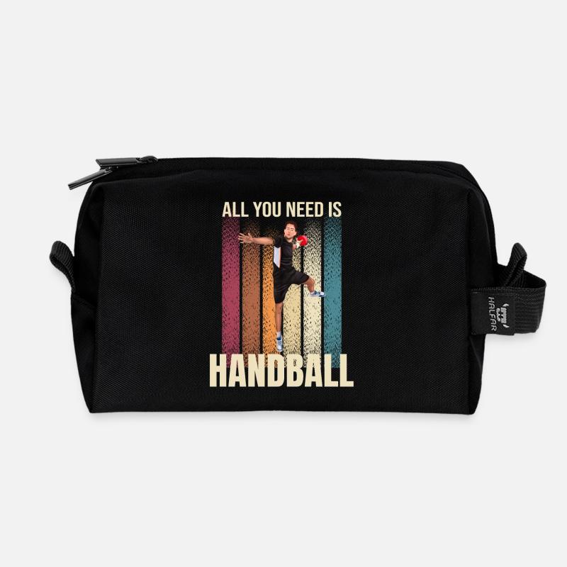 All you Need is Handball - Recycelte Kulturtasche - Schwarz