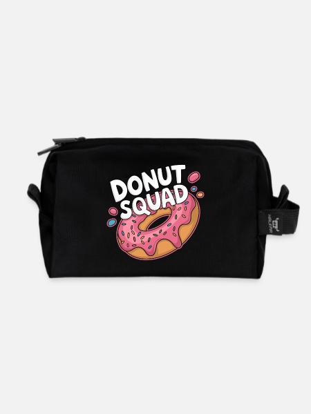 Donut Squad Donuts Doughnut - Recycelte Kulturtasche - Schwarz