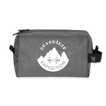 Adventure expedition - blanc - Trousse de toilette en tissu recyclé - anthracite - Devant