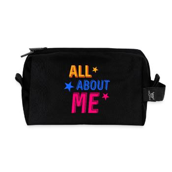 All About Me - Recycled Toiletry Zip Bag - black - Front