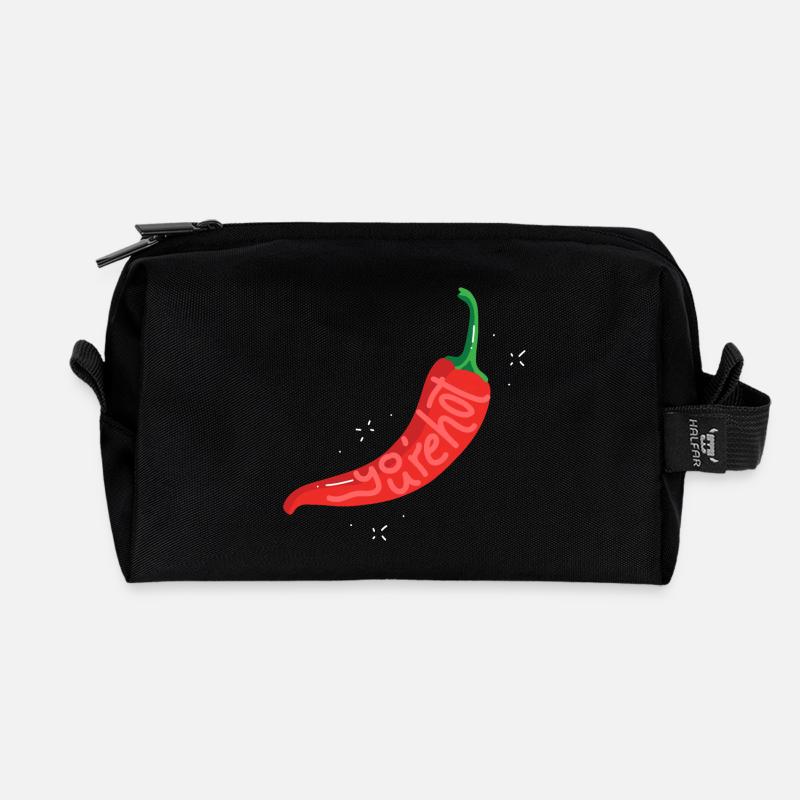 You're hot - Recycelte Kulturtasche - Schwarz