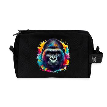 Gorilla - Recycled Toiletry Zip Bag - black - Front