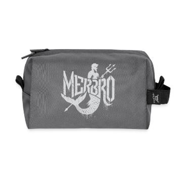 Merbro - Mysterious Hydropower - Recycled Toiletry Zip Bag - anthracite - Front