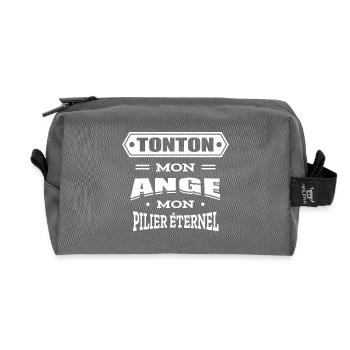 TONTON MON ANGE MON PILIER ETERNEL - Trousse de toilette en tissu recyclé - anthracite - Devant