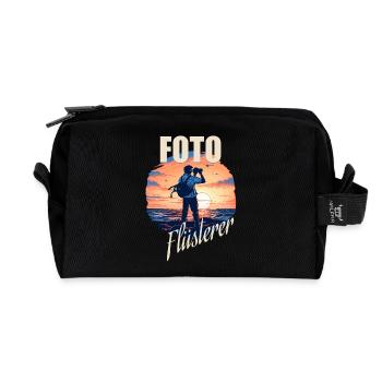 Foto Flüsterer - Recycelte Kulturtasche - Schwarz - Vorne