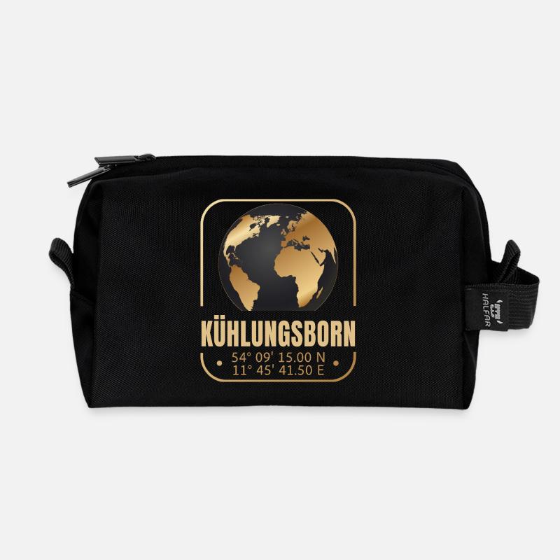 Kühlungsborn - Recycelte Kulturtasche - Schwarz