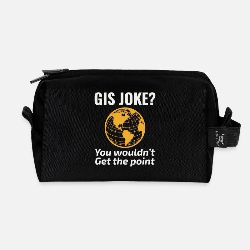 GIS Witz Kartografie Nerd Geospatial Humor - Recycelte Kulturtasche - Schwarz