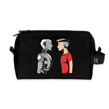 GPT Artificial Intelligence - Recycled Toiletry Zip Bag - black - Front