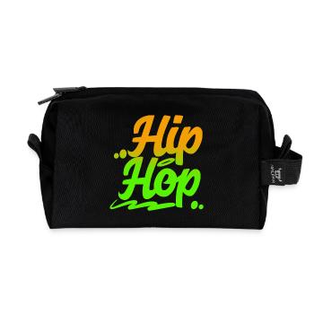 Hip Hop - Recycelte Kulturtasche - Schwarz - Vorne