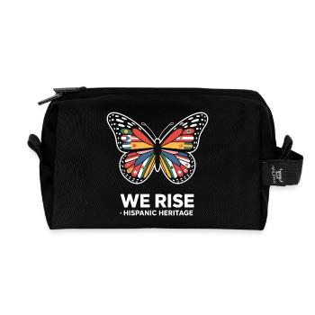 We Rise Hispanic Heritage Schmetterling - Recycelte Kulturtasche - Schwarz - Vorne