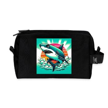 Hai - Recycelte Kulturtasche - Schwarz - Vorne