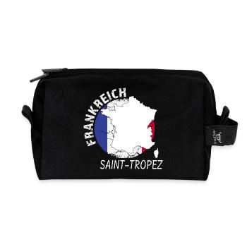 Saint-Tropez - Recycelte Kulturtasche - Schwarz - Vorne