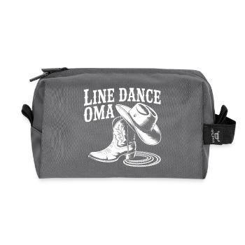 Line Dance Granny Cowboy Boots - Recycled Toiletry Zip Bag - anthracite - Front