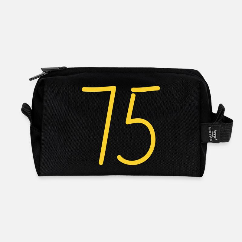 75 - Recycelte Kulturtasche - Schwarz
