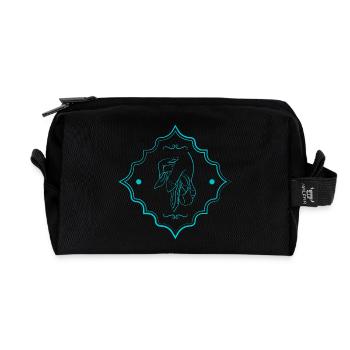 feminine silhouette - Recycled Toiletry Zip Bag - black - Front