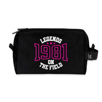Legends 1981 on the Field - Recycelte Kulturtasche - Schwarz - Vorne