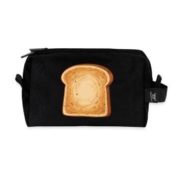 toast - Recycled Toiletry Zip Bag - black - Front