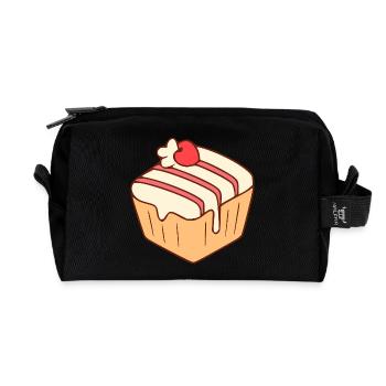 Cuisson de cupcakes, boulangerie, pâtisserie - Trousse de toilette en tissu recyclé - noir - Devant