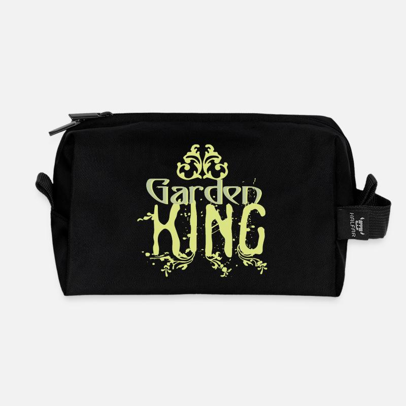 Garden_King - Recycled Toiletry Zip Bag - black