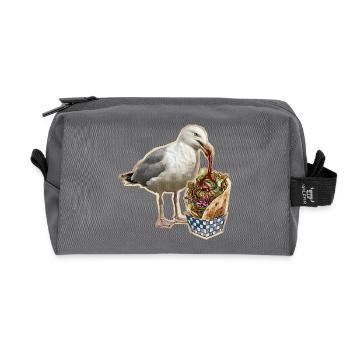 Döner Möwe - Recycelte Kulturtasche - Anthrazit - Vorne