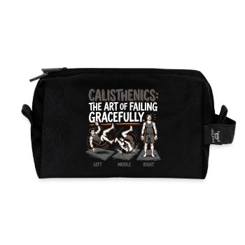 Calisthenics Gracefully - Recycled Toiletry Zip Bag - black - Front