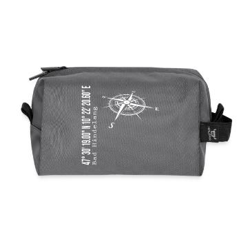 Bad Hindelang - Recycled Toiletry Zip Bag - anthracite - Front