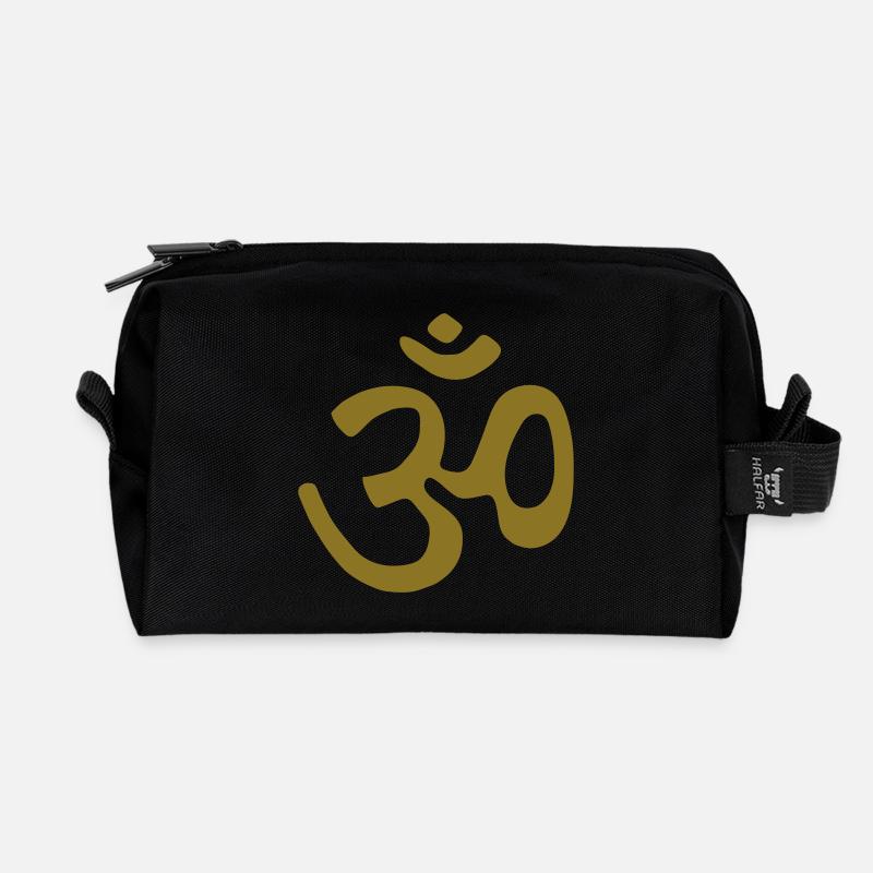 om - Recycled Toiletry Zip Bag - black