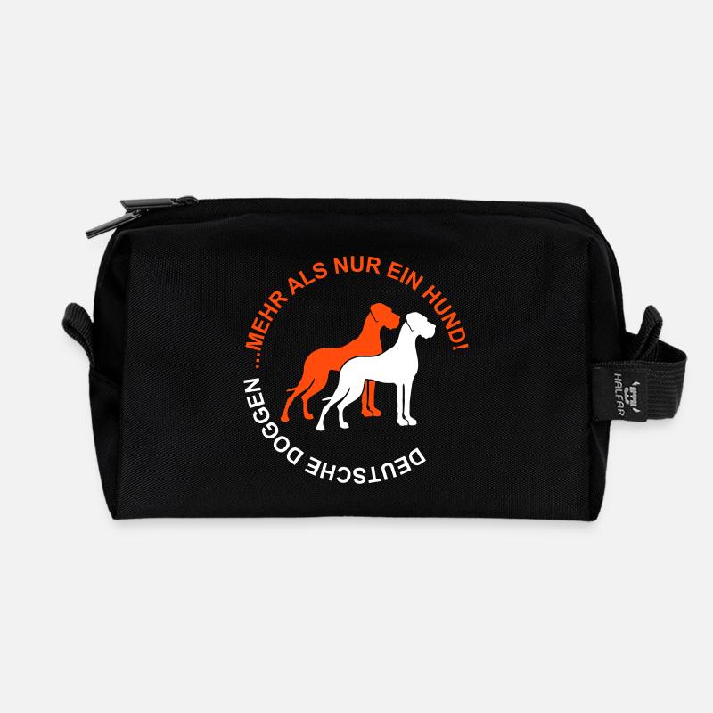 Deutsche Doggen - Mehr als nur ein Hund - Recycelte Kulturtasche - Schwarz