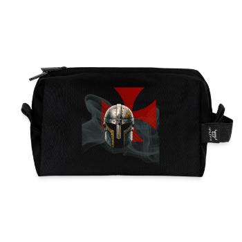Mittelalterlicher Templerhelm - Recycelte Kulturtasche - Schwarz - Vorne