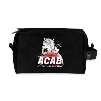 All Cats Are Bastards - ACAB - Recycelte Kulturtasche - Schwarz - Vorne