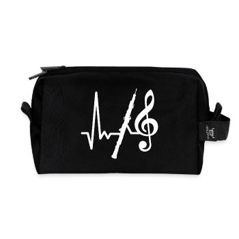 I Love My Oboe - Heartbeat Oboe - Music - Recycled Toiletry Zip Bag - black - Front