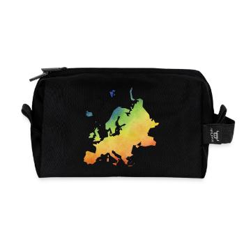 europe - Trousse de toilette en tissu recyclé - noir - Devant