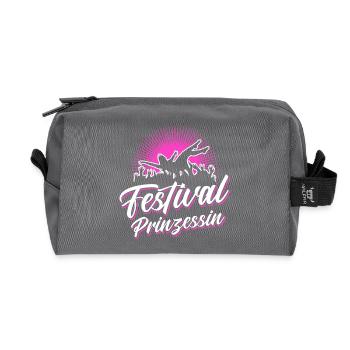 Festival Prinzessin - Recycelte Kulturtasche - Anthrazit - Vorne