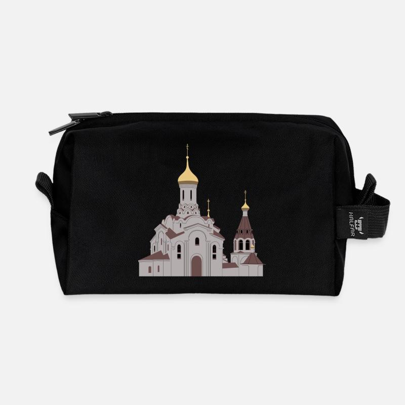 Orthodoxe Kirche - Recycelte Kulturtasche - Schwarz