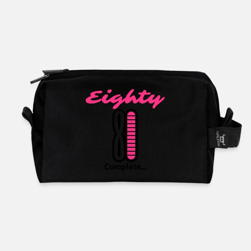 Eighty Complete... - Recycelte Kulturtasche - Schwarz
