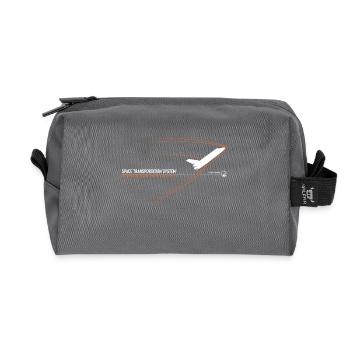 Navette spatiale (imprimé orange) - Trousse de toilette en tissu recyclé - anthracite - Devant