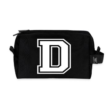 D - Recycelte Kulturtasche - Schwarz - Vorne