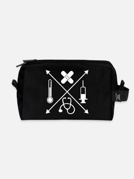 Medizin - Recycelte Kulturtasche - Schwarz