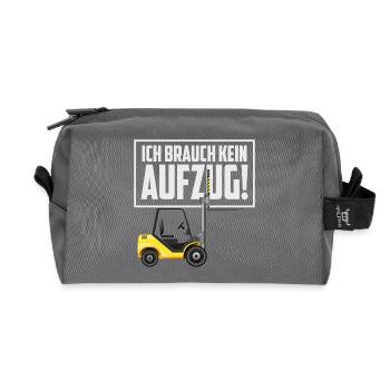 Gabelstapler Fahrer - Recycelte Kulturtasche - Anthrazit - Vorne