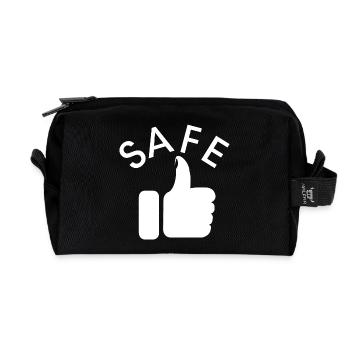 daumen hoch super Symbol gut safe icon Grafik - Recycelte Kulturtasche - Schwarz - Vorne
