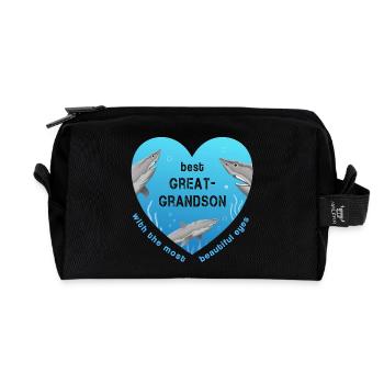 best great grandson - Recycelte Kulturtasche - Schwarz - Vorne