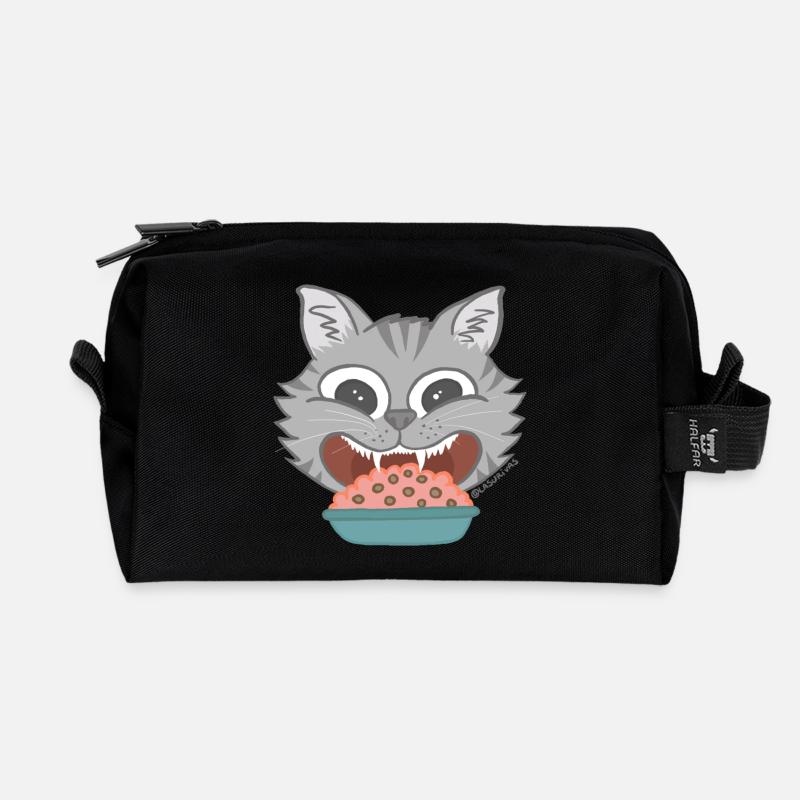 Gato - Recycelte Kulturtasche - Schwarz