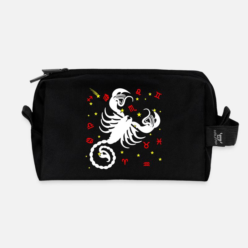 Skorpion-Farbe - Recycelte Kulturtasche - Schwarz