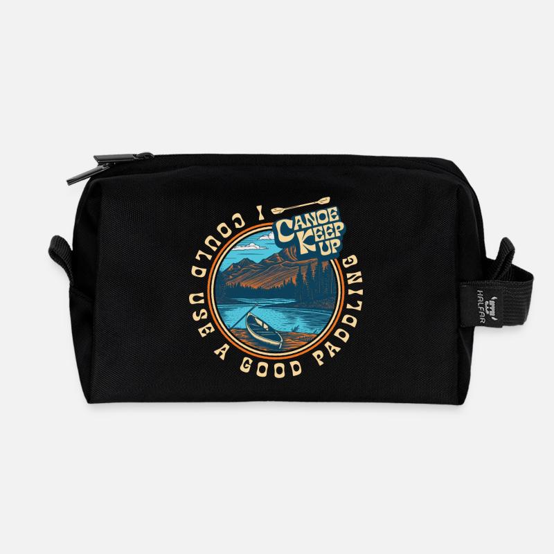 I could use a good paddling - Recycelte Kulturtasche - Schwarz