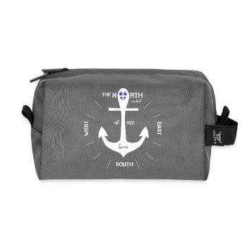Anchor Finland Helsinki - Recycled Toiletry Zip Bag - anthracite - Front