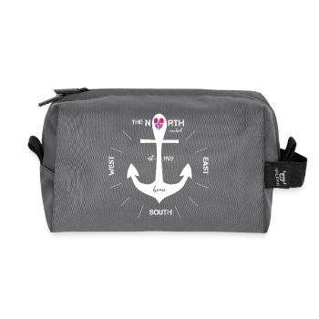 Anchor Norway Holidays - Recycled Toiletry Zip Bag - anthracite - Front
