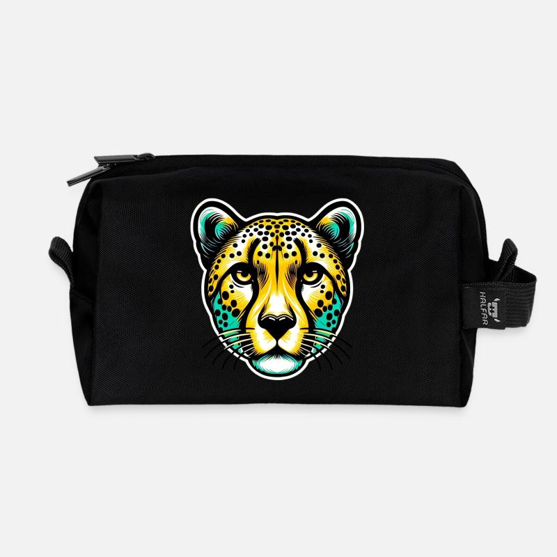 Gepard - Recycelte Kulturtasche - Schwarz