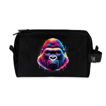 Gorilla - Recycled Toiletry Zip Bag - black - Front